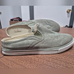 L.L.Bean Sunwashed Canvas Slip In Shoes